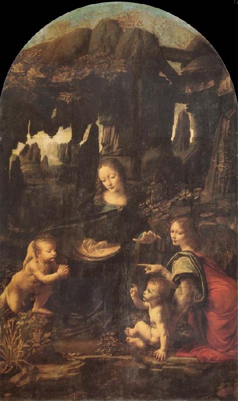 LEONARDO da Vinci The Virgin of the rocks Sweden oil painting art